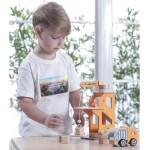 Crane Lift with Dumper - Wooden - Viga Toys 